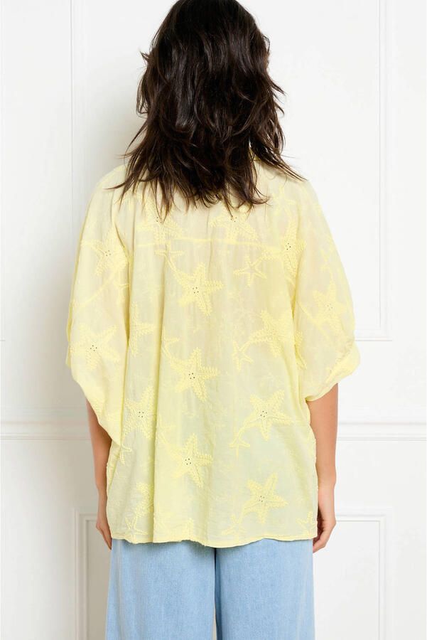 LOLALIZA blouse broderie geel - Foto 3