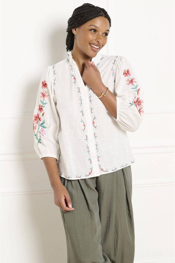 LOLALIZA blouse broderie wit