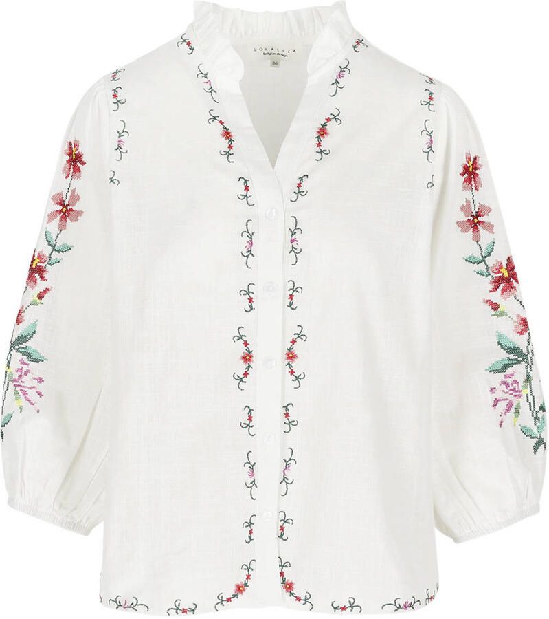 LOLALIZA blouse broderie wit - Foto 2