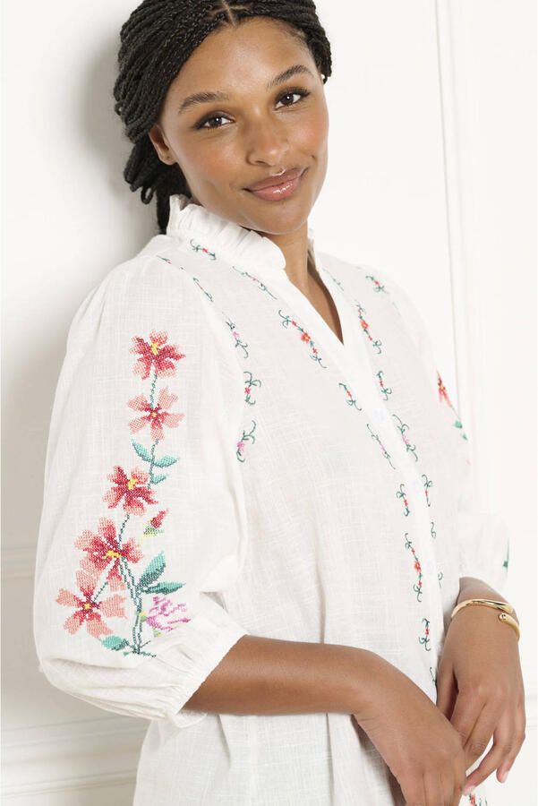LOLALIZA blouse broderie wit - Foto 3