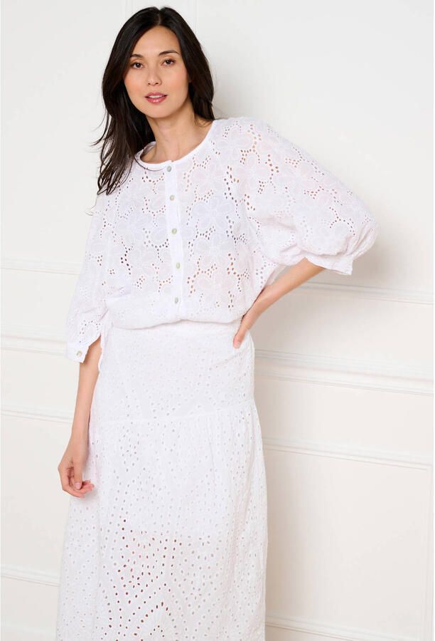 LOLALIZA blouse broderie wit