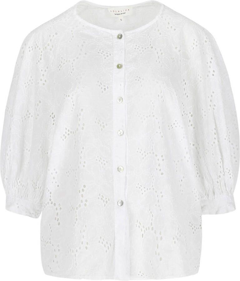 LOLALIZA blouse broderie wit - Foto 2