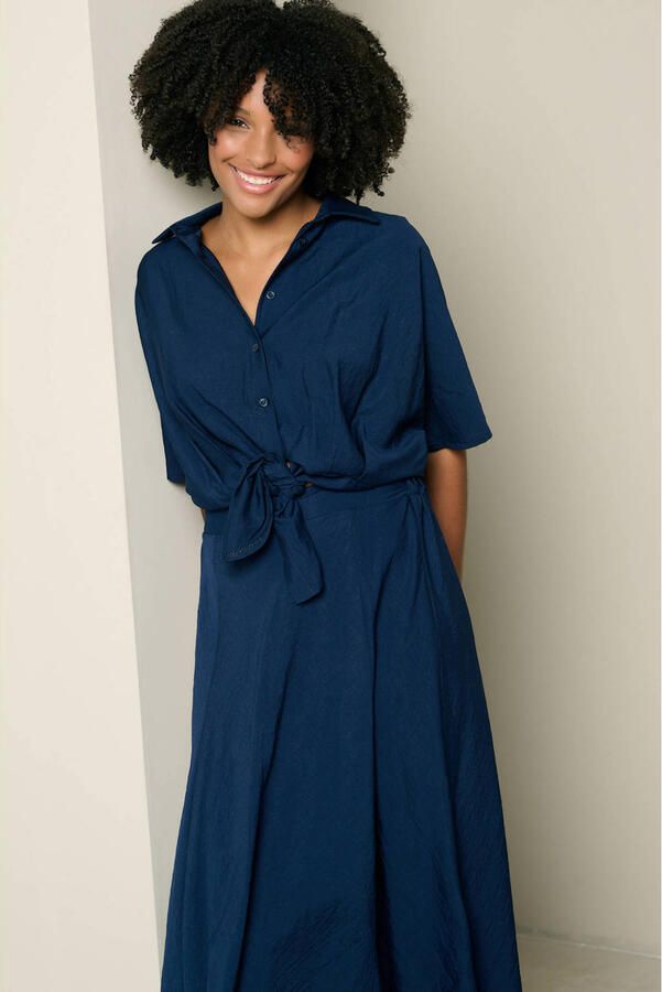 LOLALIZA blouse donkerblauw