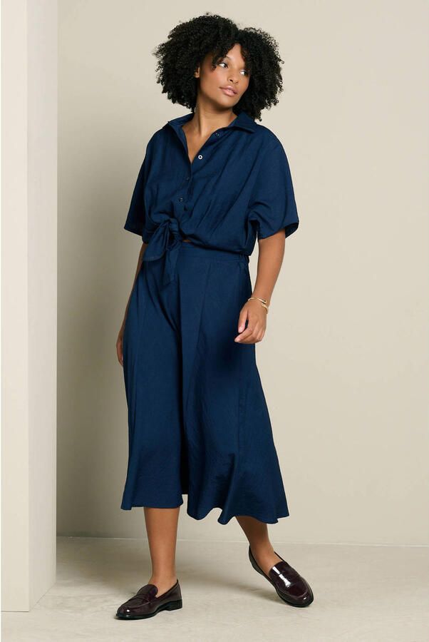 LOLALIZA blouse donkerblauw - Foto 3