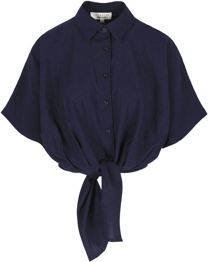 LOLALIZA blouse donkerblauw - Foto 2