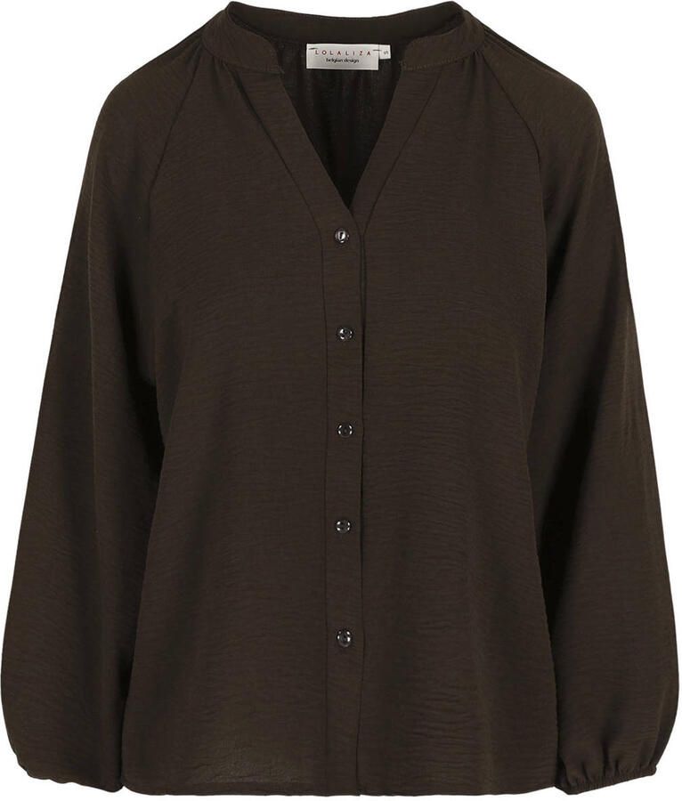 LOLALIZA blouse donkerbruin - Foto 2