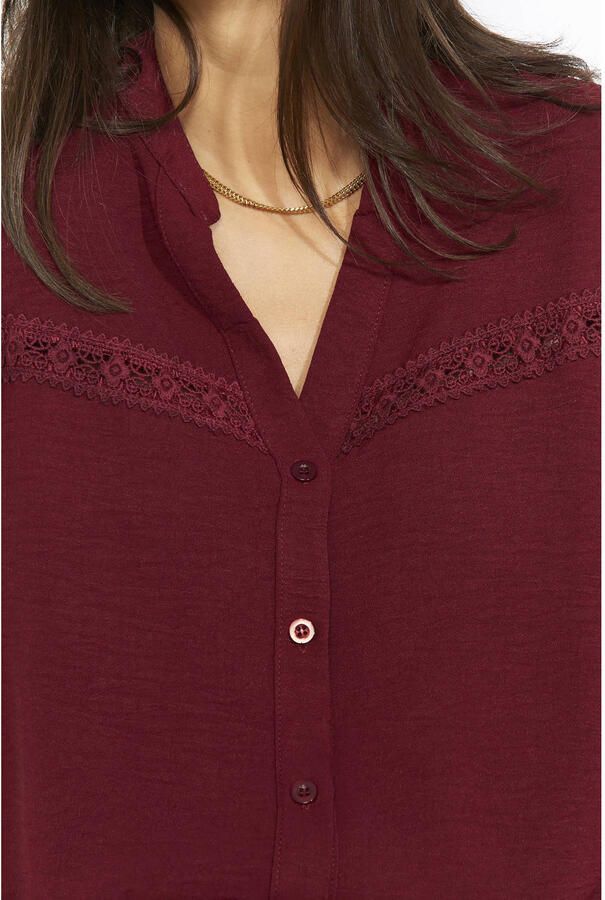 LOLALIZA blouse donkerrood - Foto 2