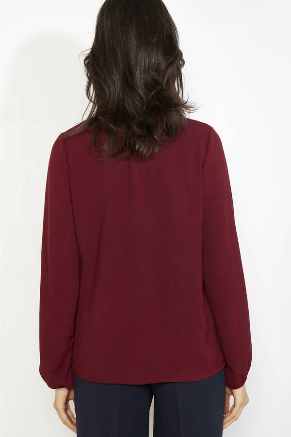 LOLALIZA blouse donkerrood - Foto 3