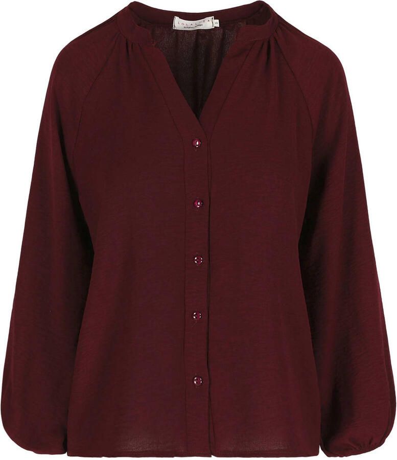 LOLALIZA blouse donkerrood - Foto 2