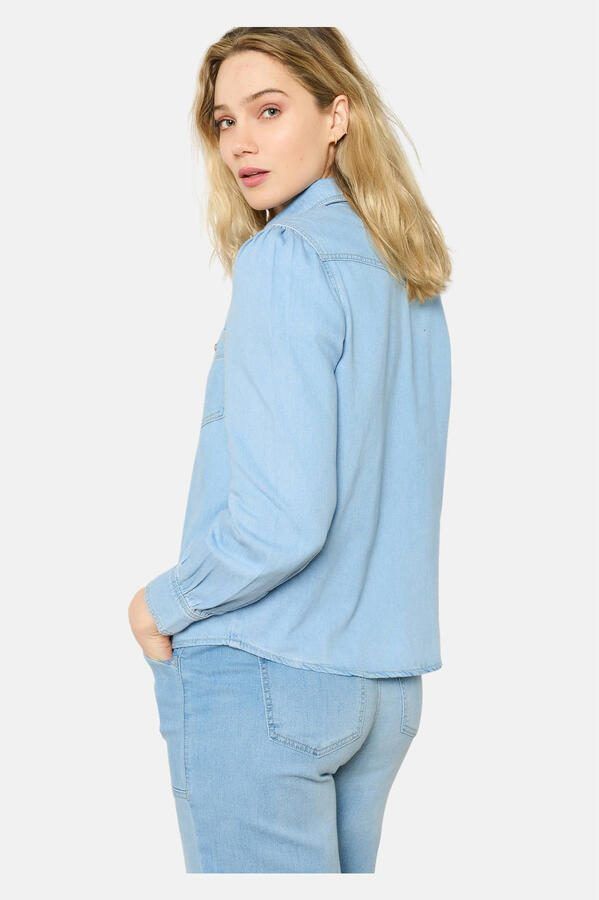 LOLALIZA blouse light blue denim - Foto 2