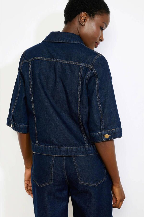 LOLALIZA blouse medium blue denim - Foto 3