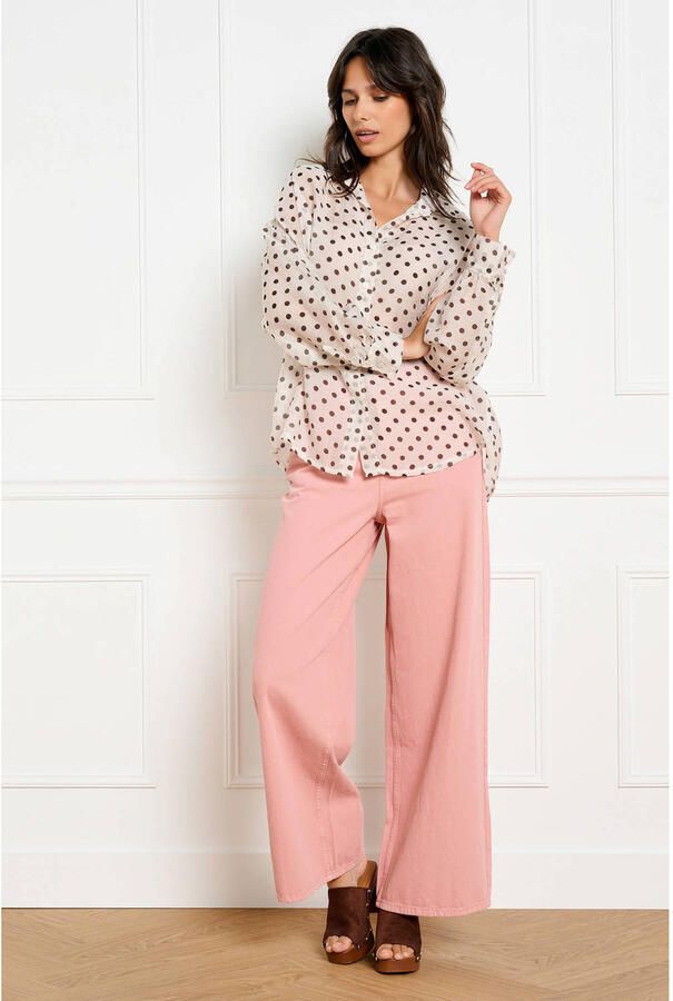 LOLALIZA blouse met stippen ecru - Foto 2