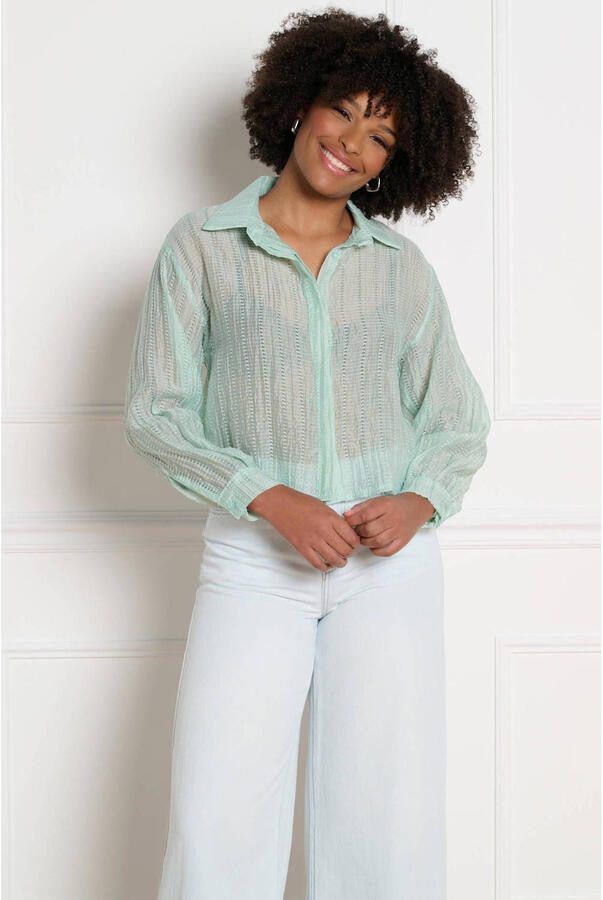 LOLALIZA blouse mintgroen - Foto 3