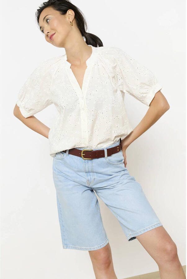 LOLALIZA blouse wit broderie