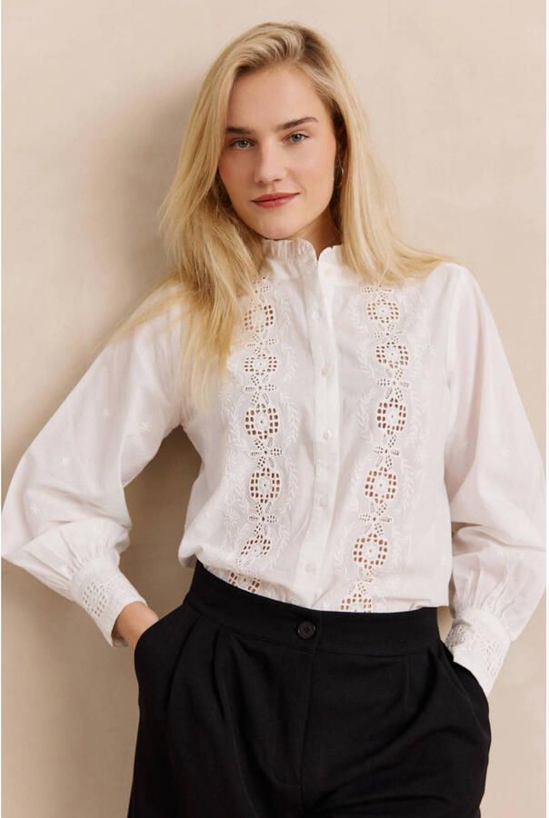 LOLALIZA blouse wit broderie