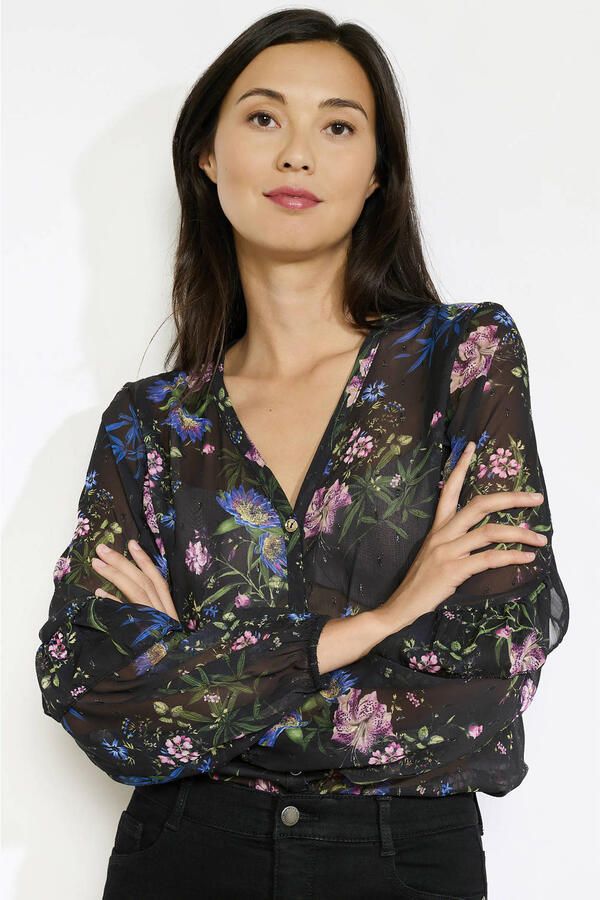 LOLALIZA blouse zwart met lurex