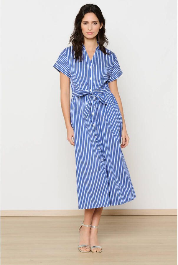 LOLALIZA blousejurk blauw