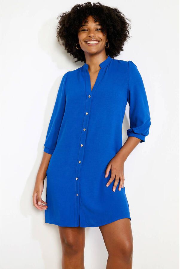 LOLALIZA blousejurk blauw