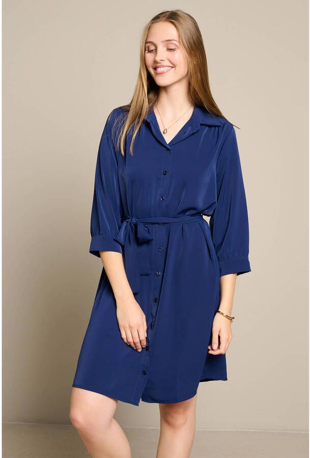 LOLALIZA blousejurk blauw