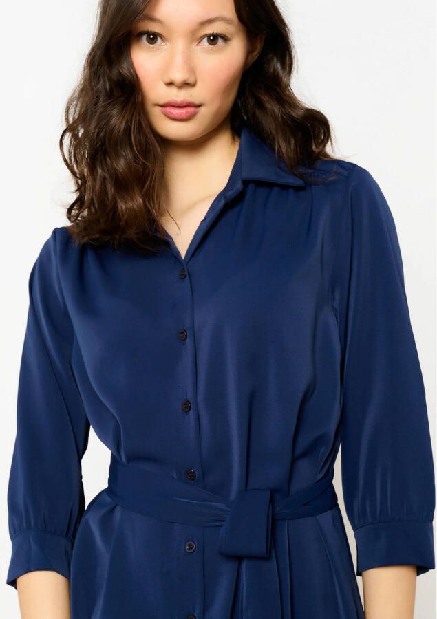 LOLALIZA blousejurk donkerblauw
