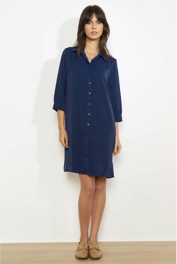 LOLALIZA blousejurk donkerblauw - Foto 3