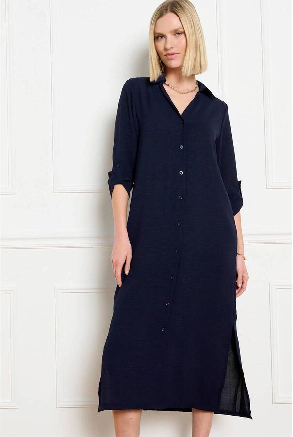 LOLALIZA blousejurk donkerblauw - Foto 2