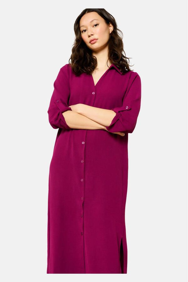 LOLALIZA blousejurk donkerviolet