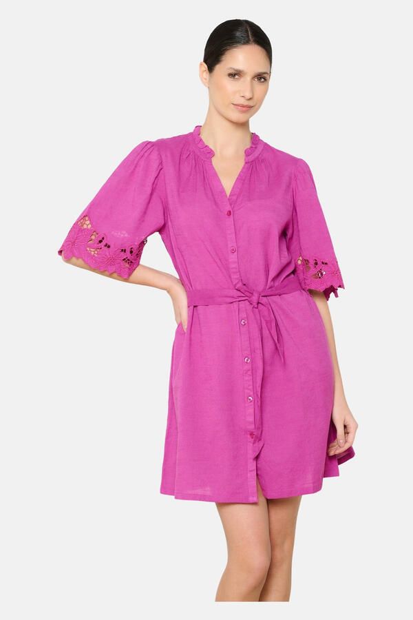 LOLALIZA blousejurk fuchsia - Foto 2