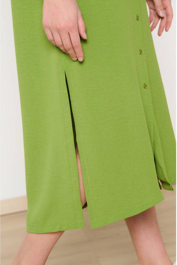 LOLALIZA blousejurk groen
