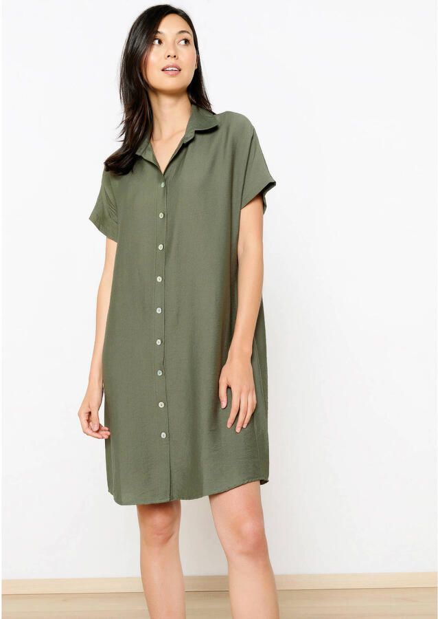 LOLALIZA blousejurk groen