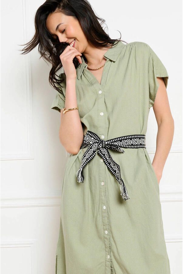LOLALIZA blousejurk groen - Foto 2