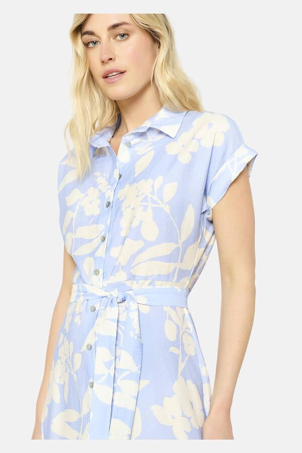 LOLALIZA blousejurk lichtblauw