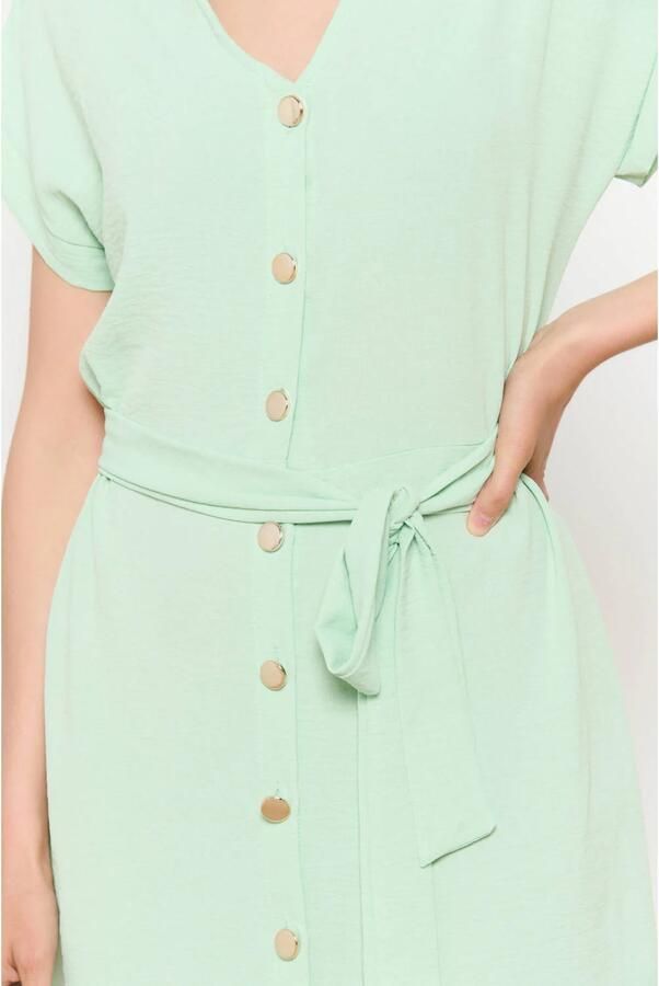 LOLALIZA blousejurk mintgroen
