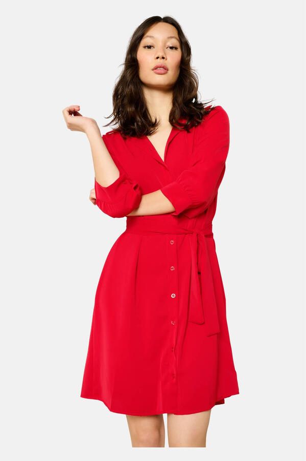 LOLALIZA blousejurk rood - Foto 3