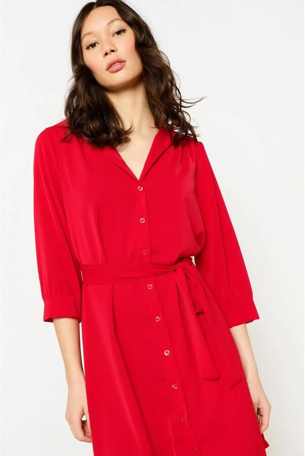 LOLALIZA blousejurk rood