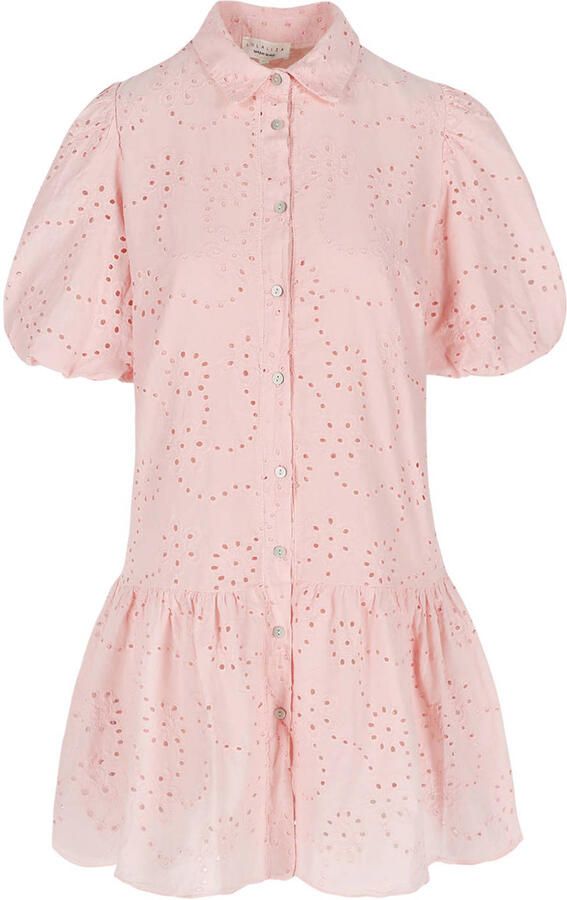 LOLALIZA broderie zomerjurk zalm - Foto 3
