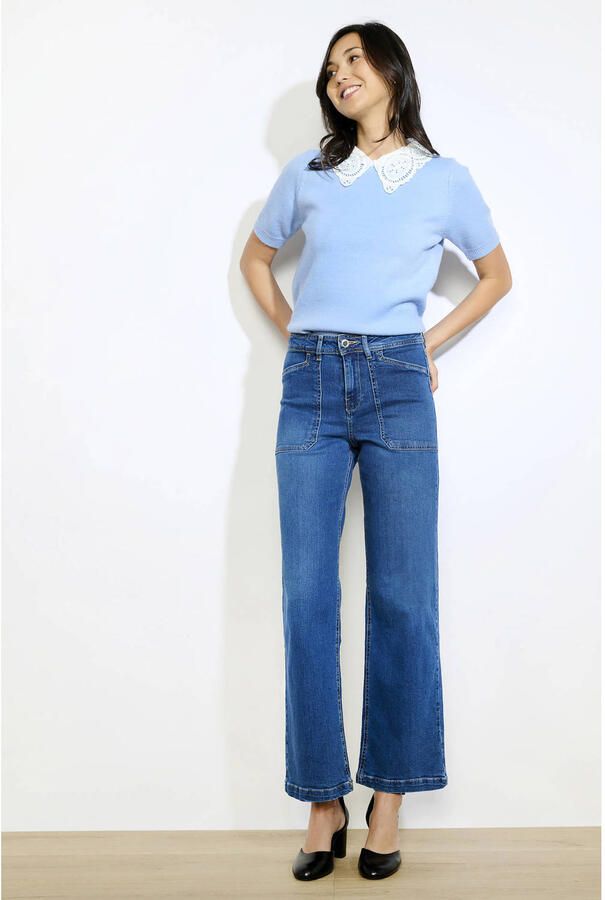 LOLALIZA cropped jeans dark blue denim - Foto 2