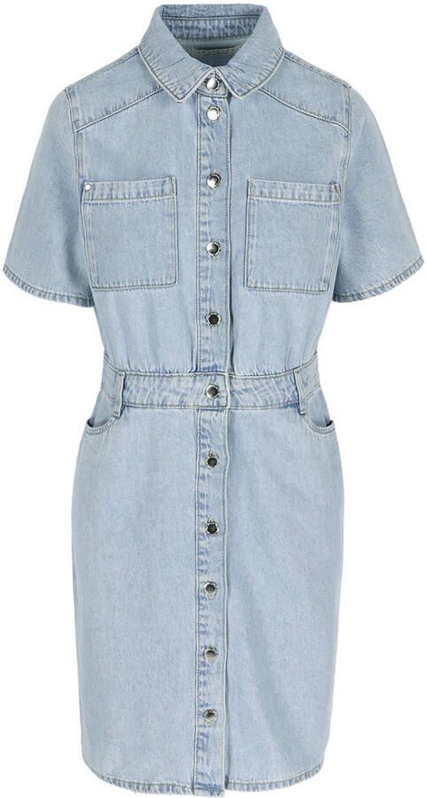 LOLALIZA denim blousejurk light blue denim - Foto 3