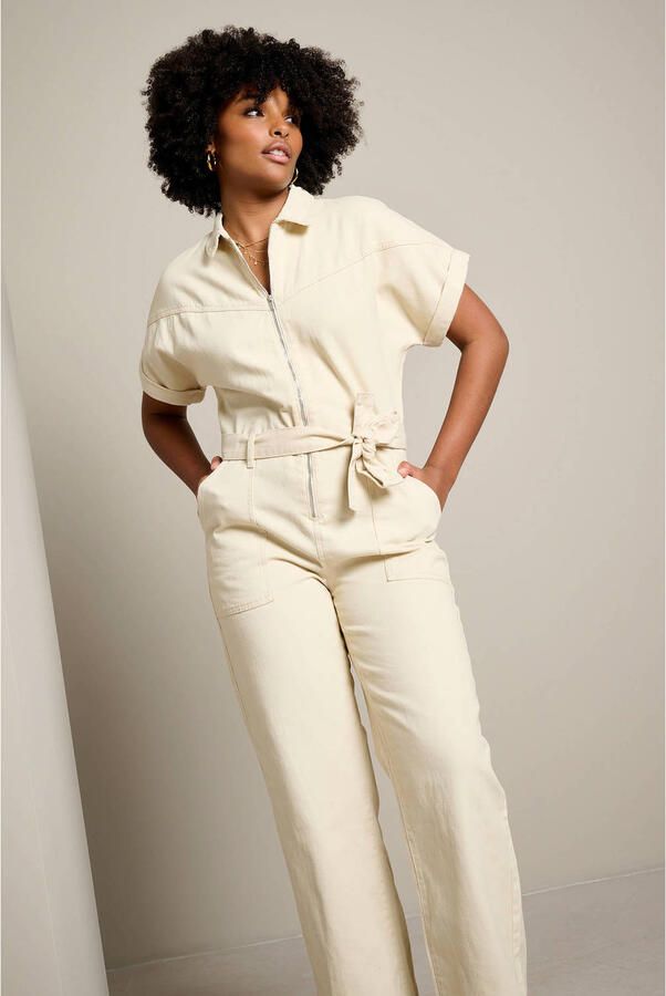 LOLALIZA denim jumpsuit beige - Foto 2