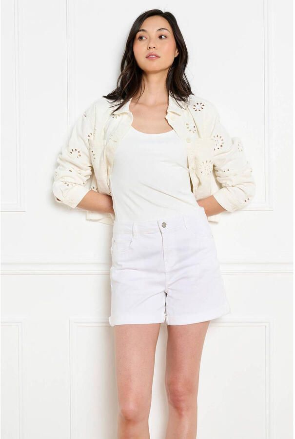 LOLALIZA denim regular low waist short ecru