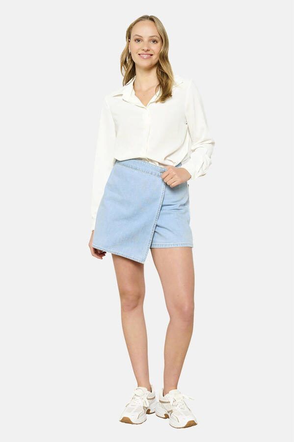LOLALIZA denim skort light blue denim - Foto 3