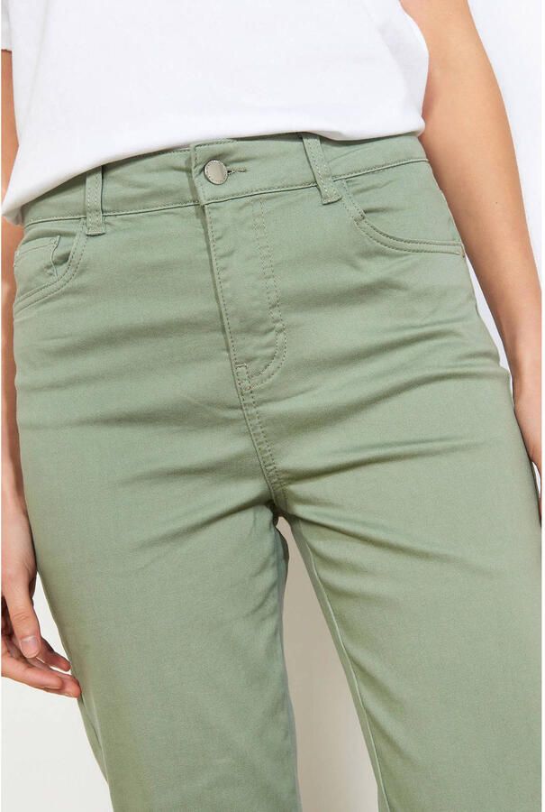 LOLALIZA denim slim high waist broek kaki - Foto 2