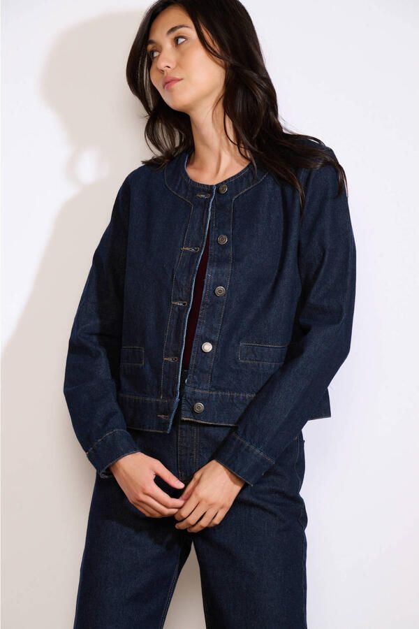 LOLALIZA denim spijkerjas dark blue denim