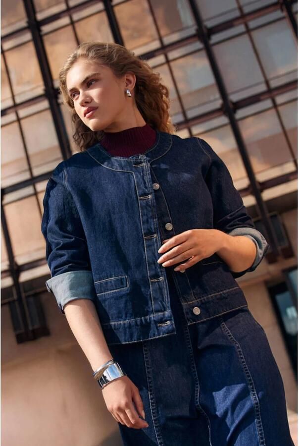 LOLALIZA denim spijkerjas dark blue denim - Foto 2