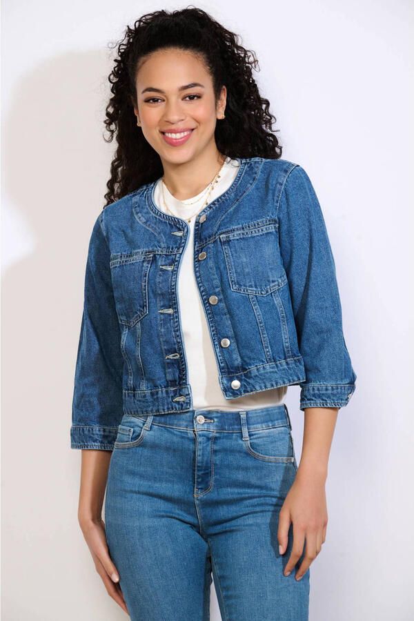 LOLALIZA denim spijkerjas medium blue denim