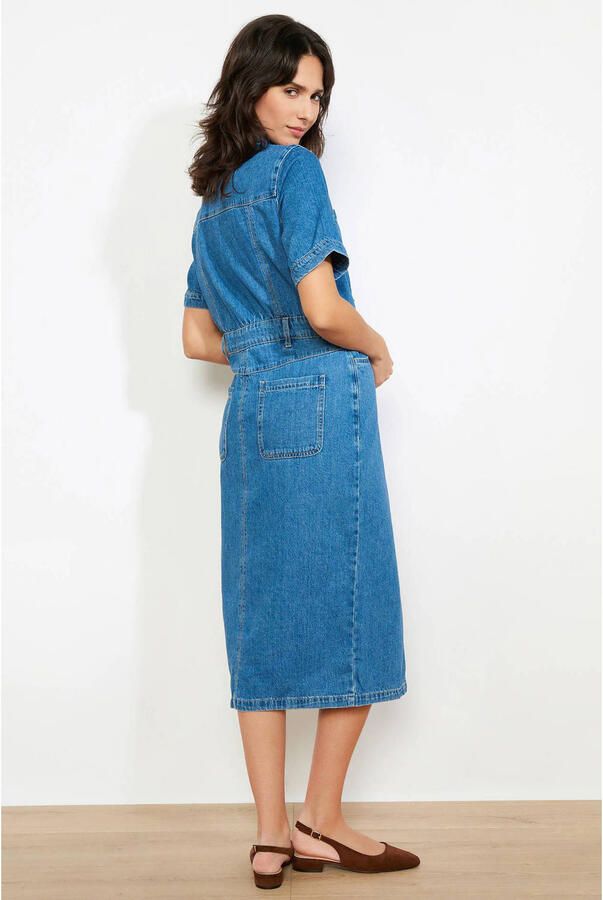 LOLALIZA denim spijkerjurk medium blue denim - Foto 3