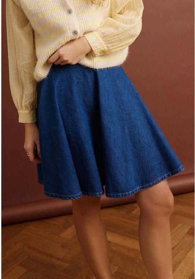 LOLALIZA denim spijkerrok dark blue denim - Foto 3