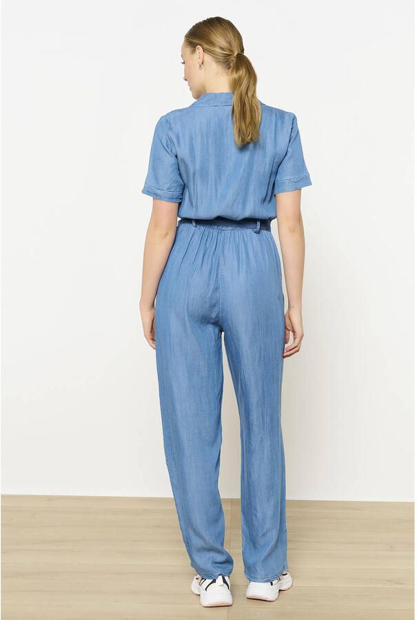 LOLALIZA denim wide leg jumpsuit medium blue denim - Foto 2