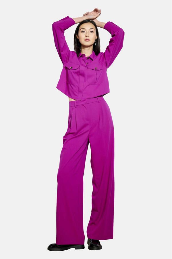 LOLALIZA exclusive wide leg pantalon violet