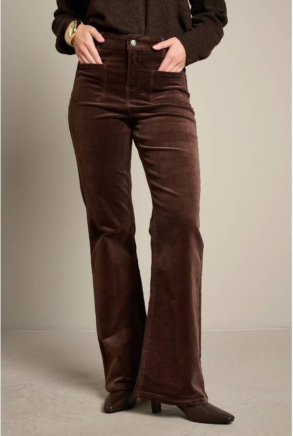 LOLALIZA flared jeans bruin